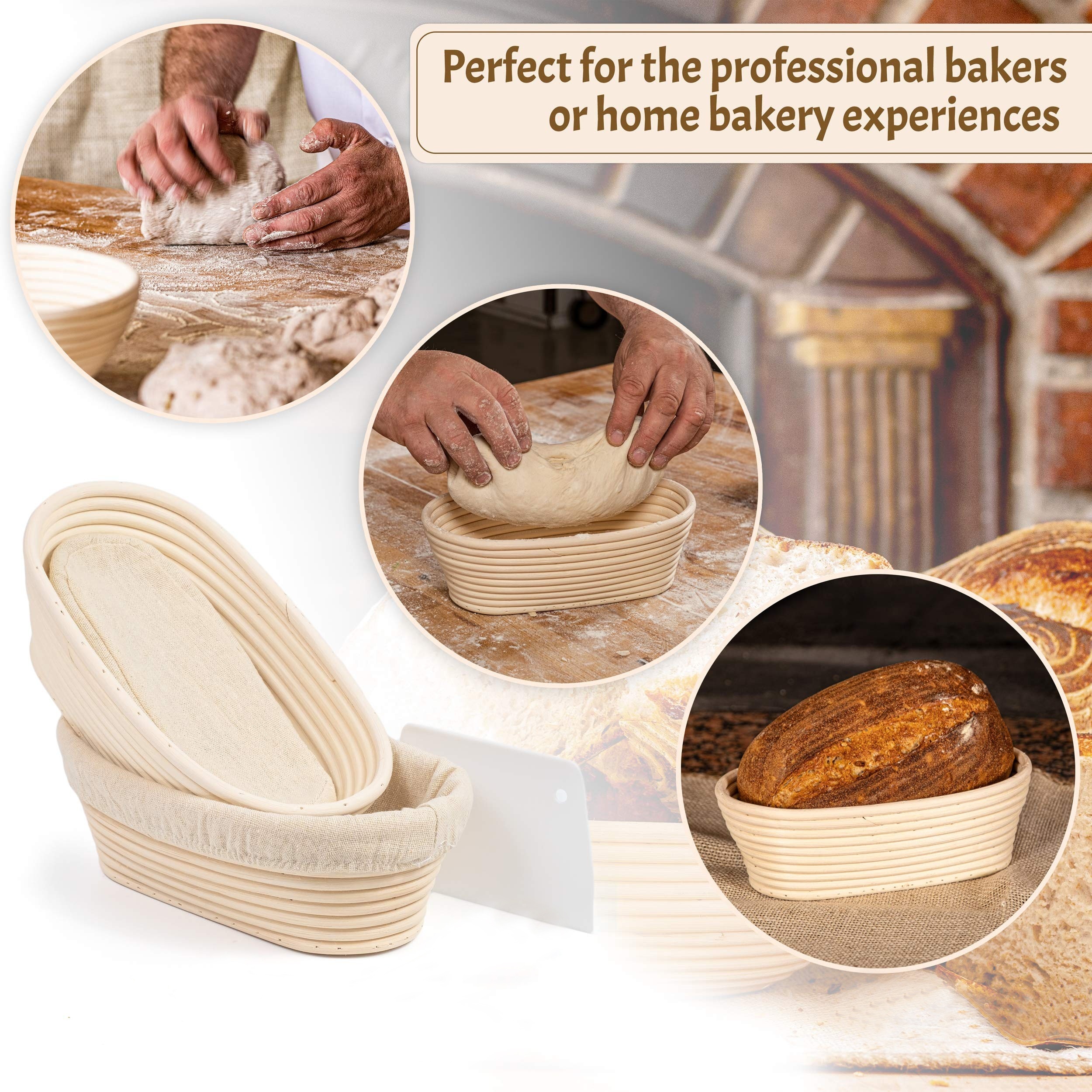 Most Complete Banneton Bread Proofing Basket Set of 2