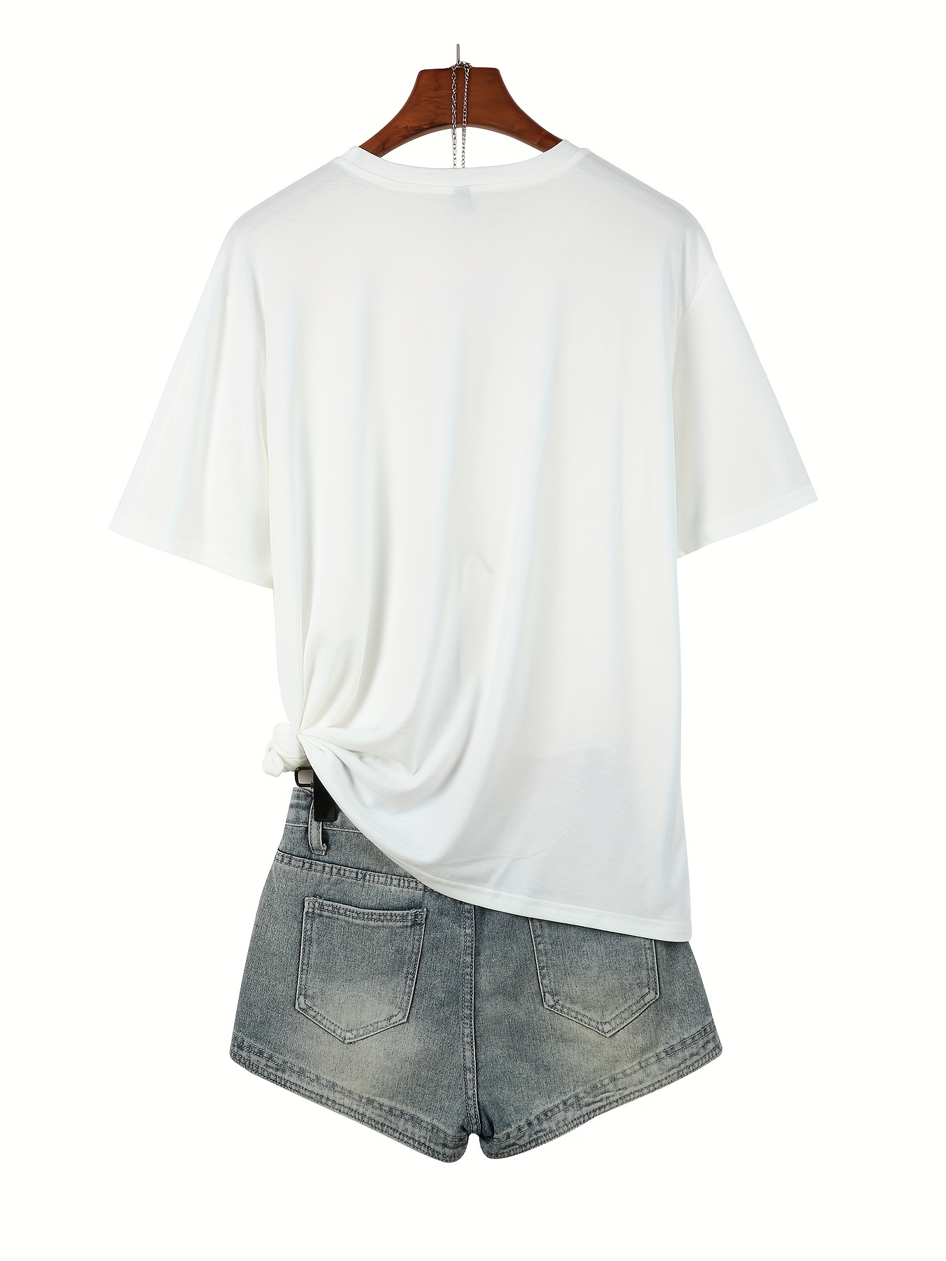 Womens Short Sleeve Plus Size T Shirt Tops Tee Ladies Summer Plain