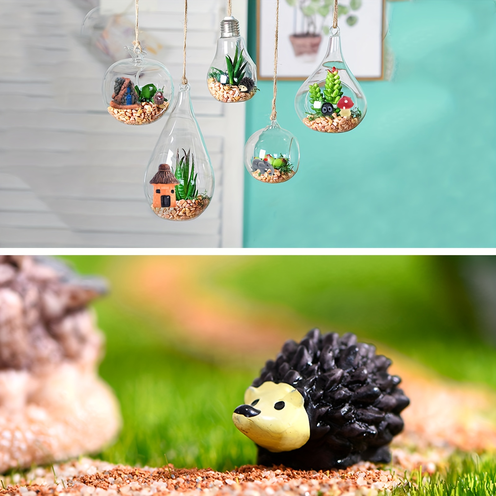 Petite maison bricolage mini jouets Bonsaï bureau décor artisanat figurine  kawaii zakka style russe village micro paysage jardin de fées