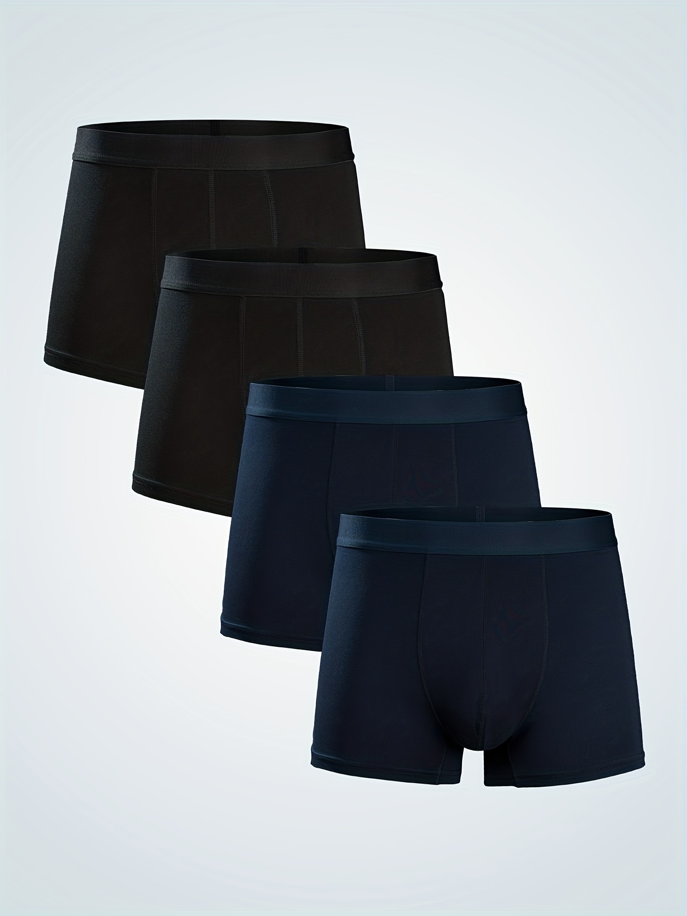 Men's Breathable Comfy Stretchy Boxer Briefs Shorts Male - Temu