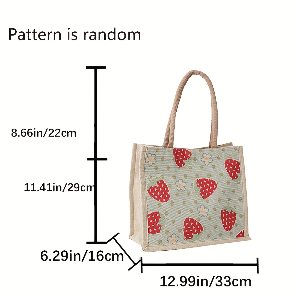 Reusable Canvas Bags -grocery, Shopping Handbag, Cartoon Pattern