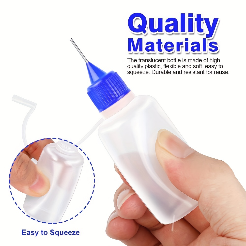 30ml Precision Applicator Bottles, 4Pcs Needle Tip Squeeze Bottle Small  Squeeze