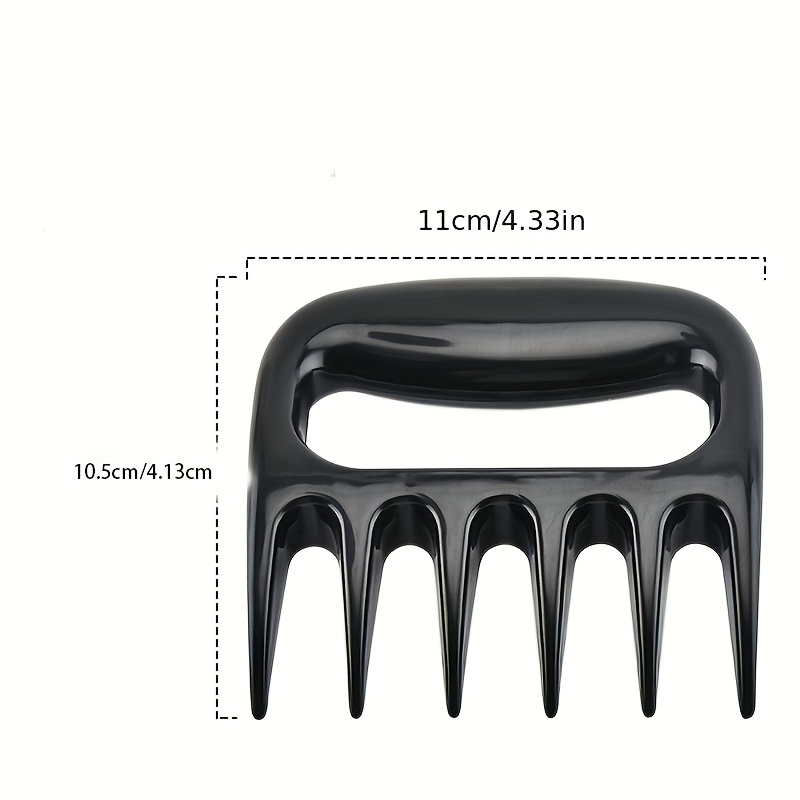 1pc plastic bear claw meat splitter deli cutter creative meat ripper bear paw bear claw fork bbq barbecue tools kitchen accessories details 2