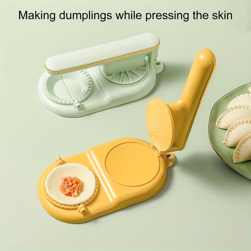 Spoon Fed Goods Stainless Dumpling Maker Set, Press, Cutter, Ravioli Stamp Cutter Round Shapes Mold, Empanada Molder Kit, Wrappers Mold Kitchen