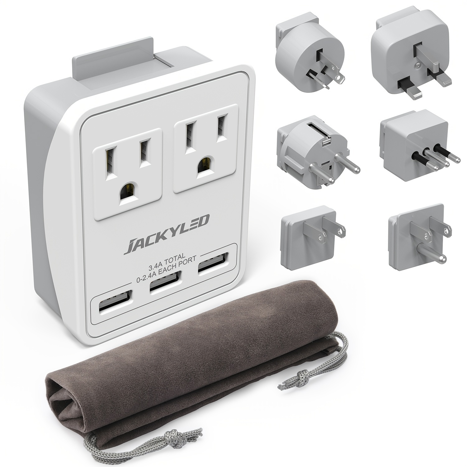 6 Outlets Wall Charger With 3 Usb Ports And Hidden Plug 2 - Temu