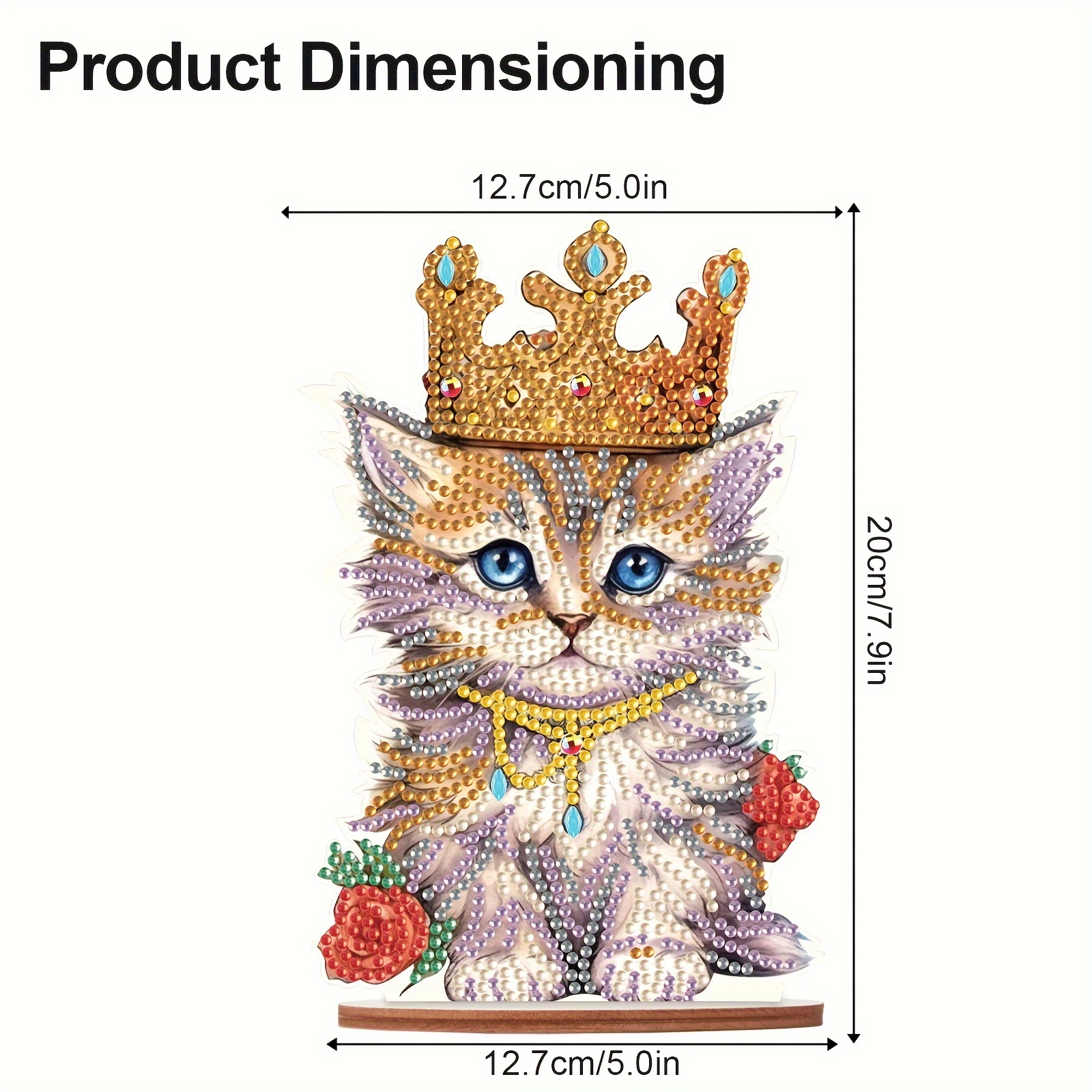 Diamond Painting Kits Ornament Cat Diy Desktop - Temu