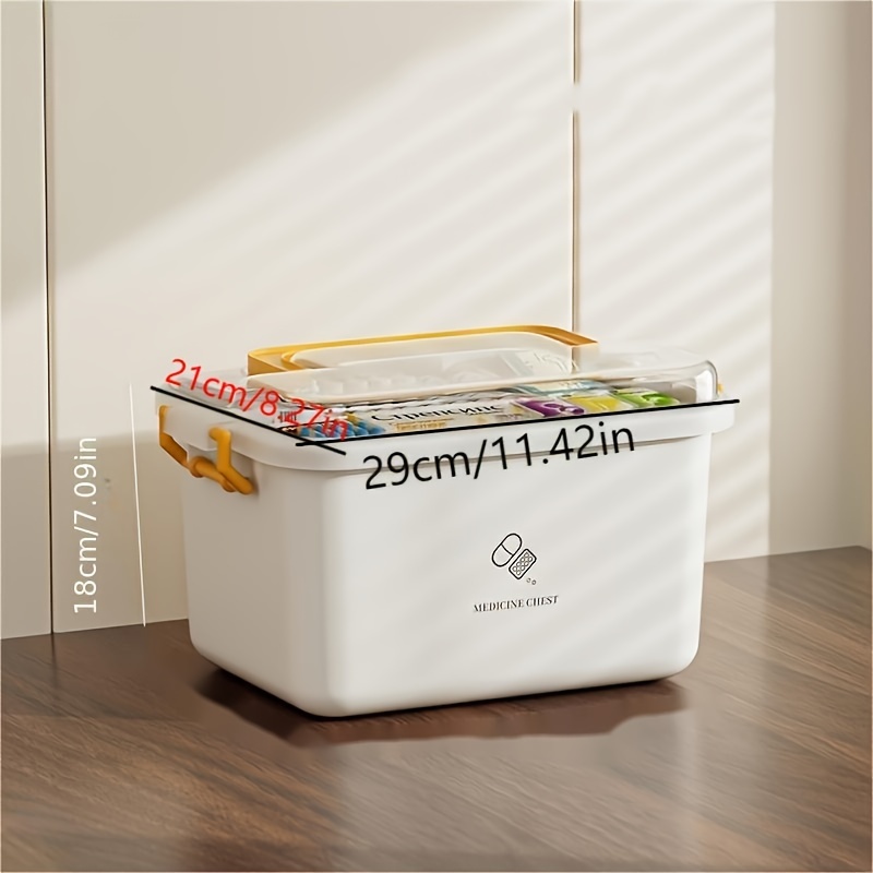 Household Medicine Box Household Medicine Storage Box Desk - Temu