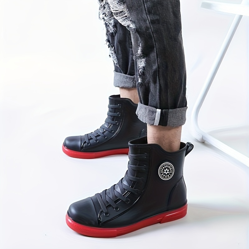 Mens Stylish Rain Boots Non Slip Wear Resistant Rain Shoes For Outdoor  Working Fishing - Men's Shoes - Temu