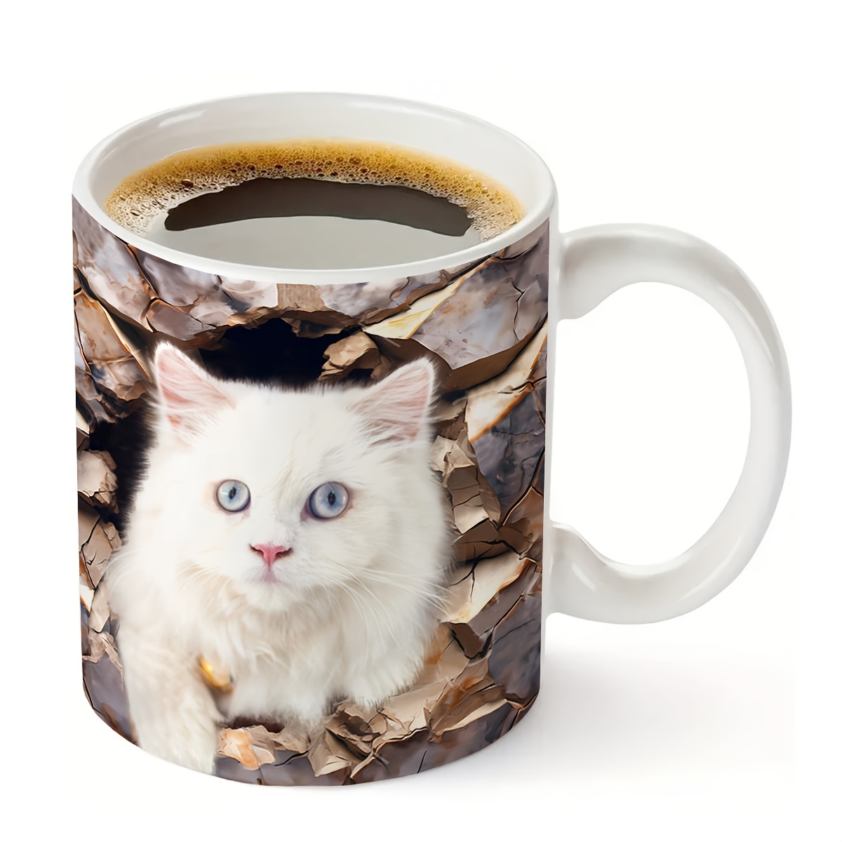 Halloween Cute Ceramic 3d Black Cat Coffee Cup Cat Lovers - Temu