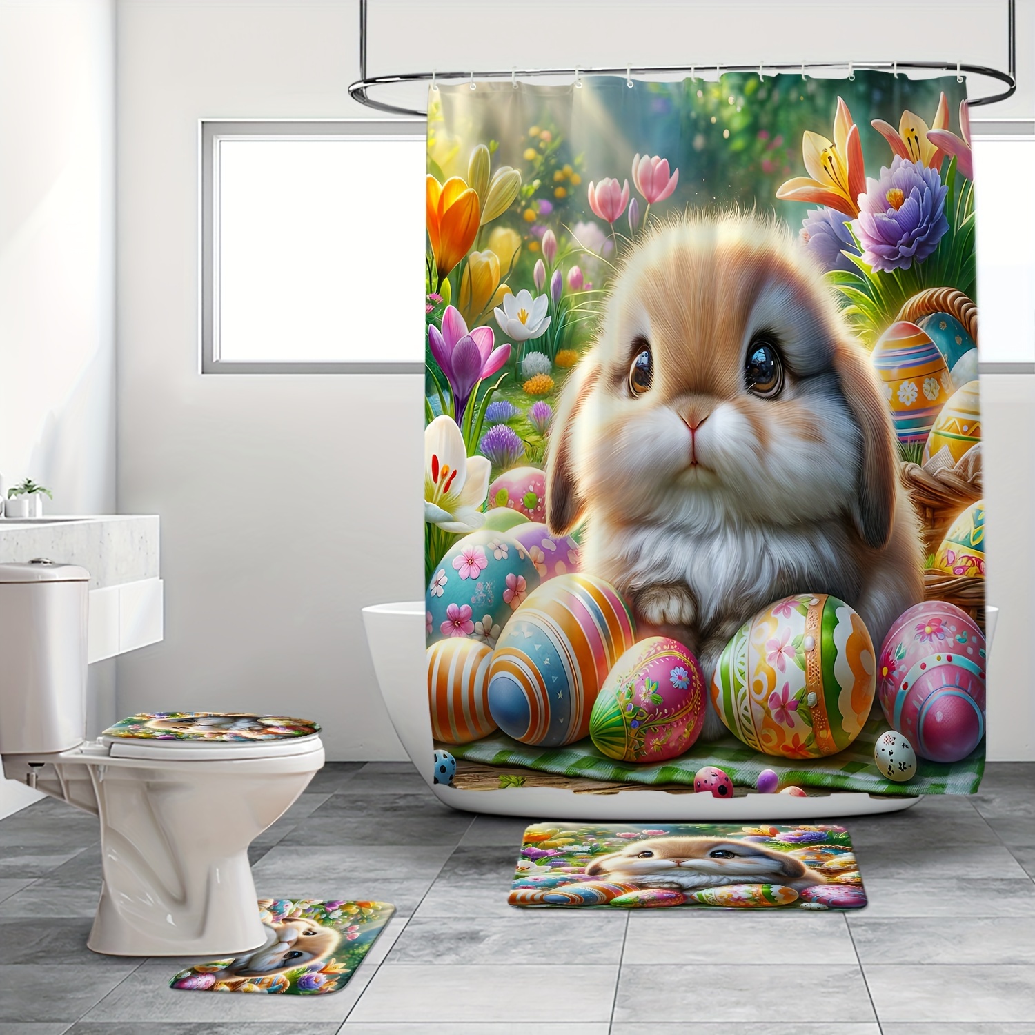Easter Shower Curtain - Temu