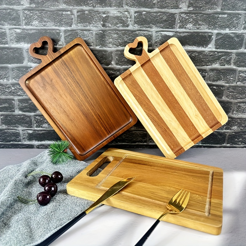 Acacia Wood Cutting Board - Small Mini Cheese Board For Kitchen