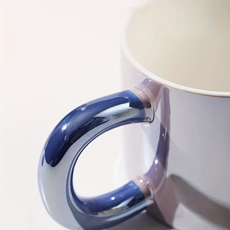 Pearl Handle Large Glass Mug