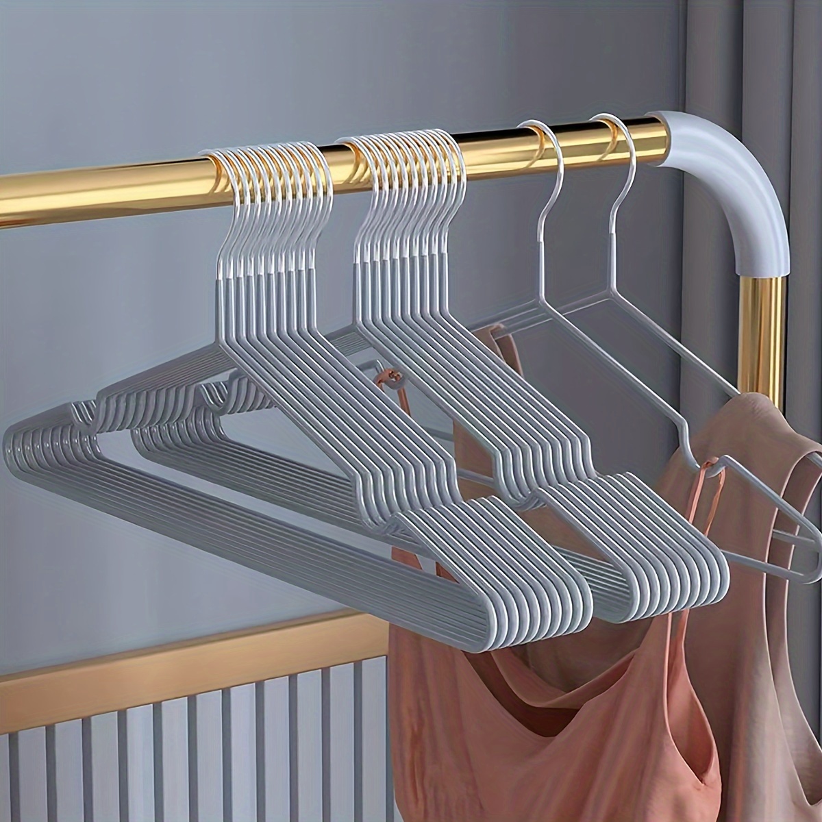 Plastic Clothes Hangers Shoulder Non slip Clothes - Temu