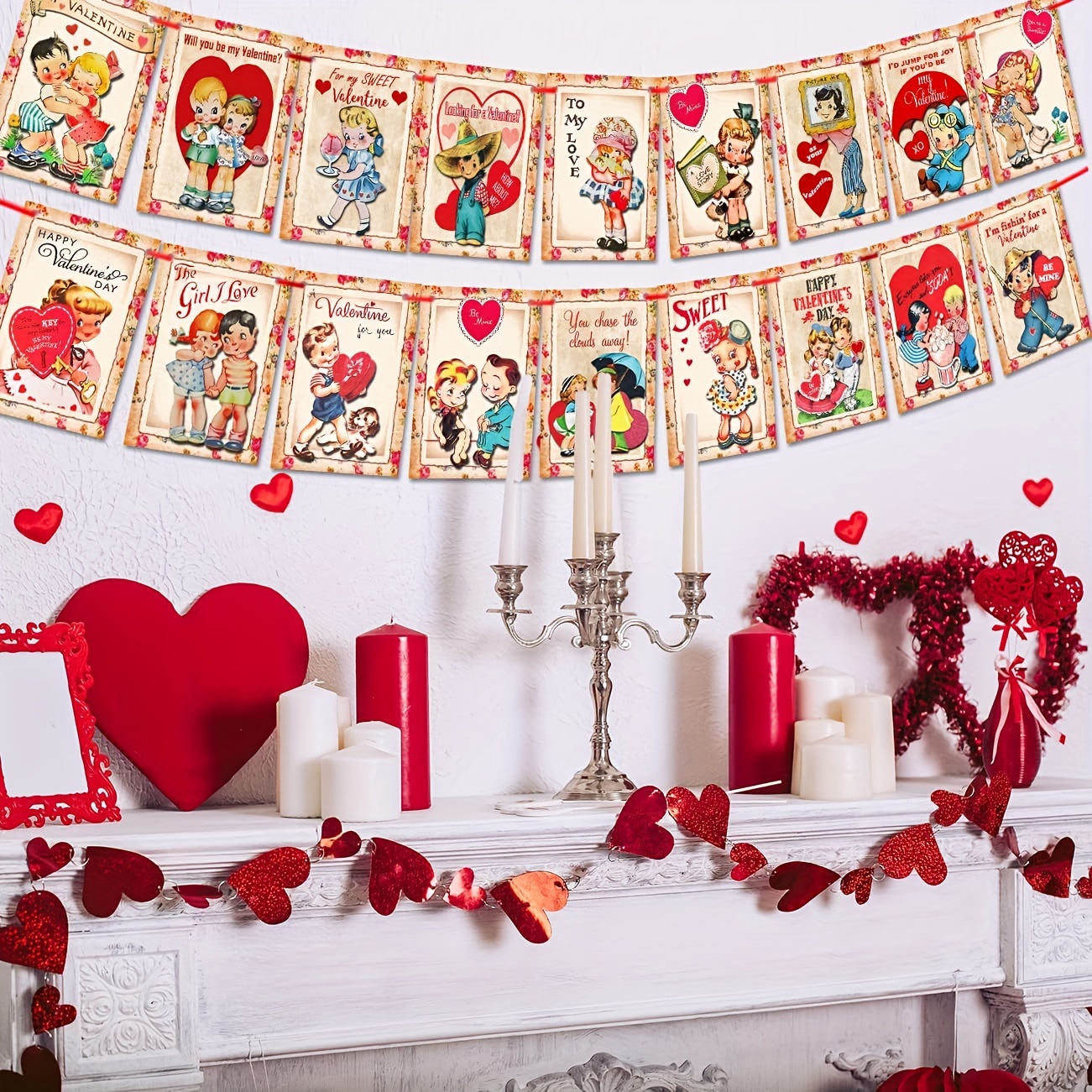 Valentine's Day Decorations Vintage Style Valentine's Day - Temu