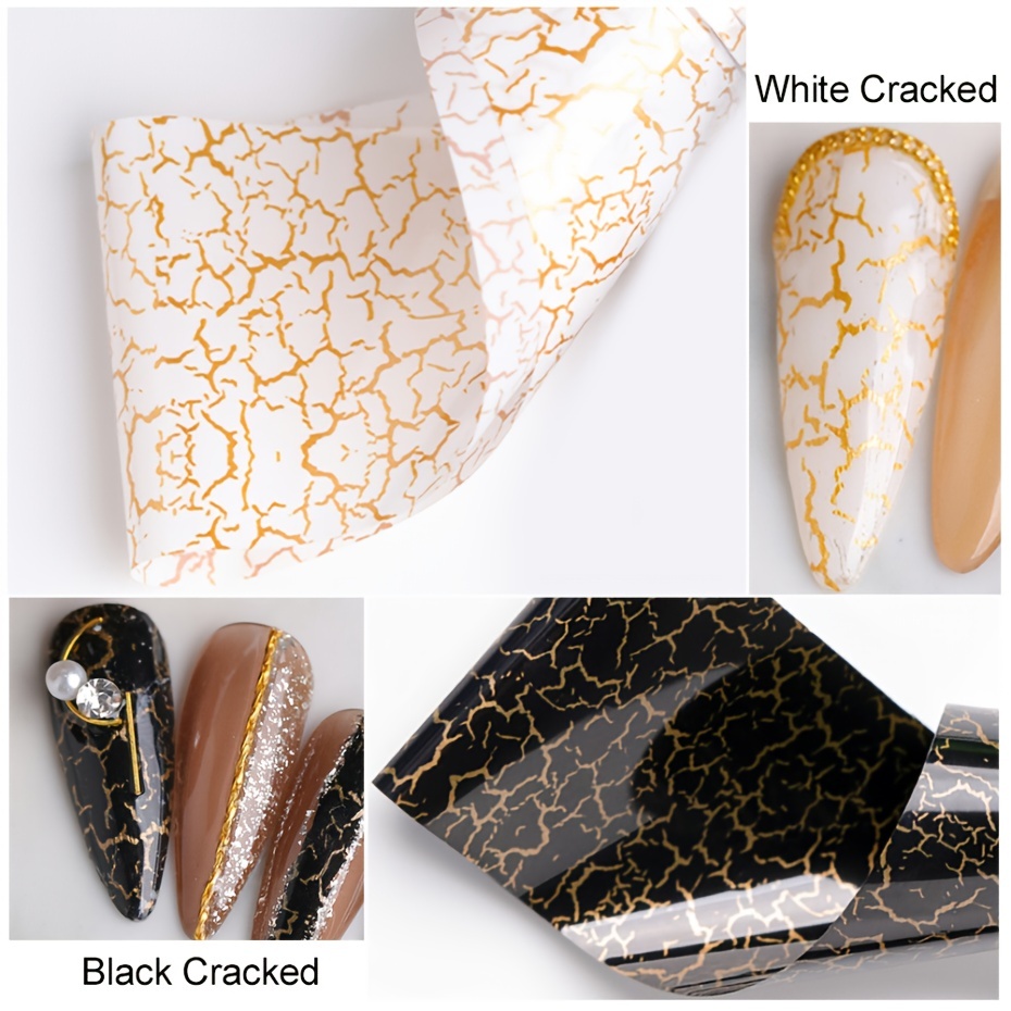 10 Pcs/Bag Snake Print Snakeskin Nail Foil Transfer Film Manicure DIY