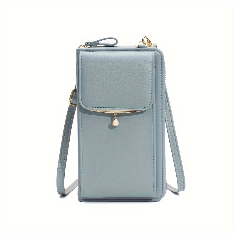 Bolso cruzado para mujer, bolsos de hombro para mujer, bolso cruzado de  cuero, bolsos de hombro para mujer, bolsa de mano para teléfono móvil,  color