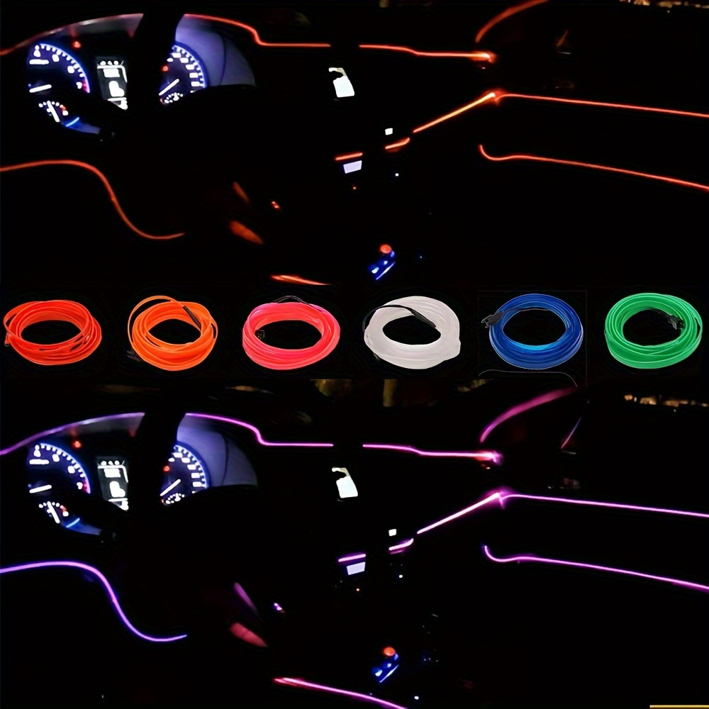 Keiurot Fil LED Voiture Interieur Bande LED Voiture Interieur USB LED  Interieur Voiture Lumiere Voiture Interieur Violet 5 m Neon El Fil pour  Voiture : : Auto et Moto