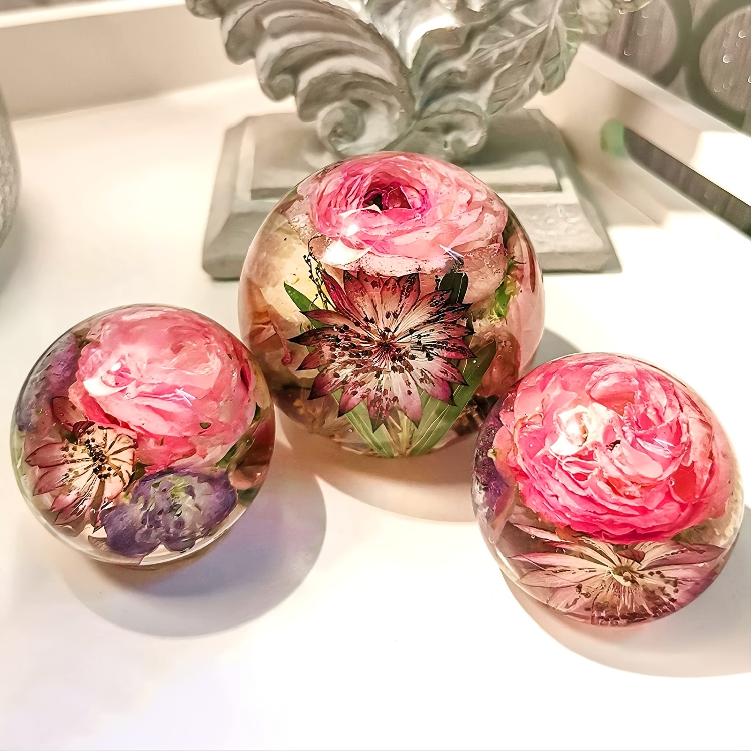3Pcs Ball UV Resin Molds DIY Jewelry Making – IntoResin