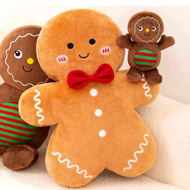 New Christmas Decoration Cushion Christmas Tree Plush Gingerbread