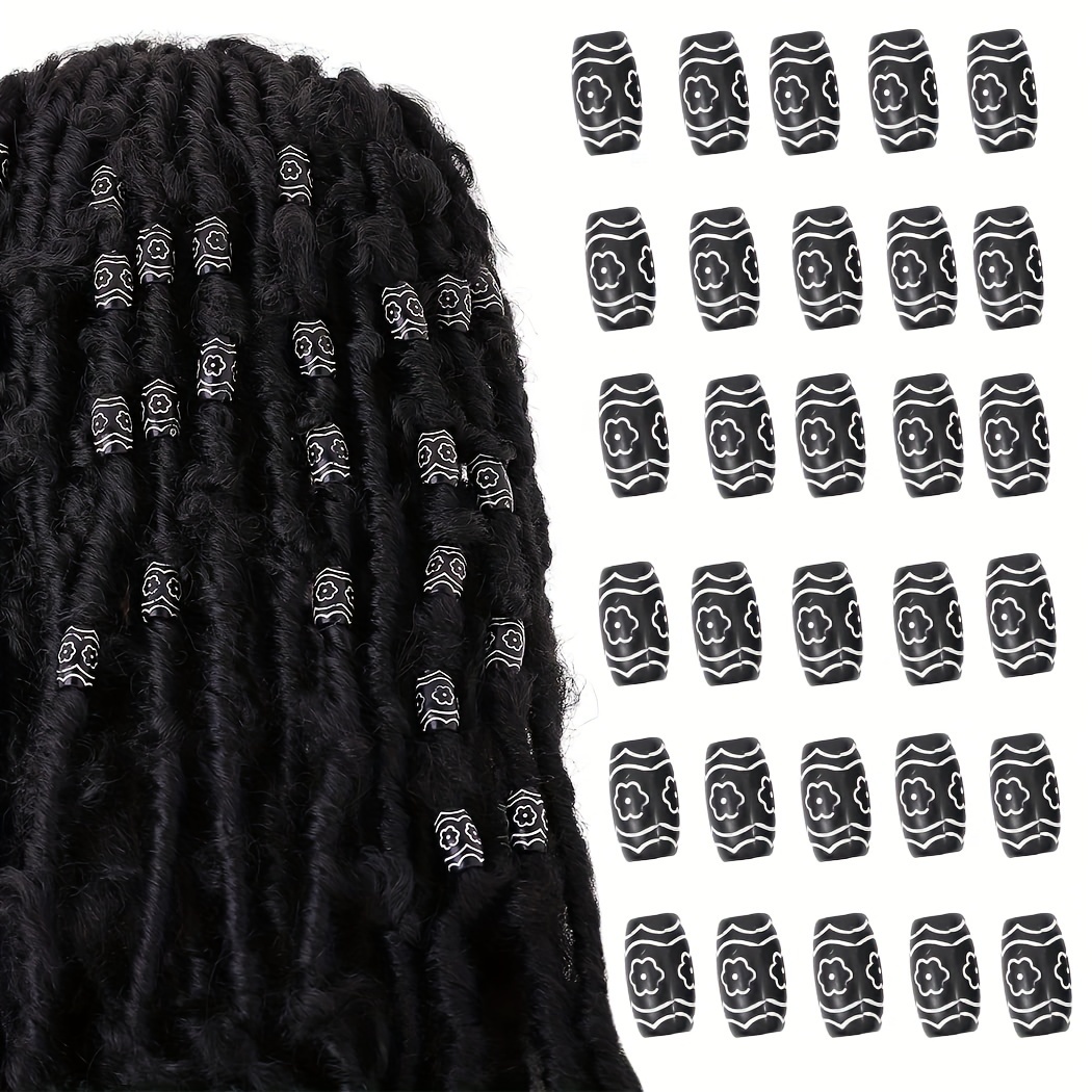 Dreadlocks Beads Hair Braid Rings Clips Dread Locks Hair Braiding Metal  20-60Pcs