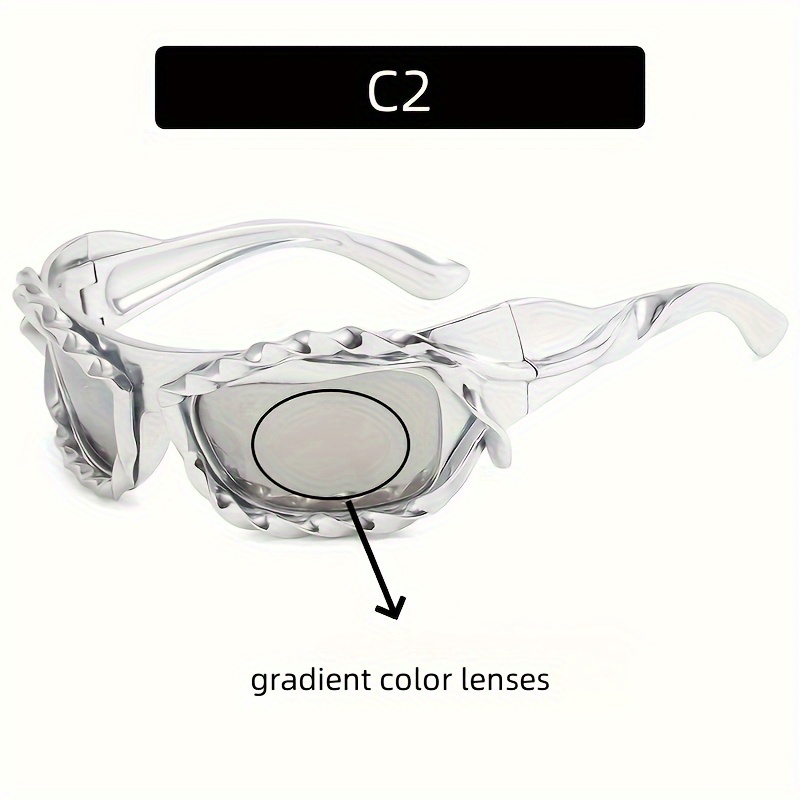 Comprar Nuevas gafas creativas Unisex moda mujer Y2K estilo gafas