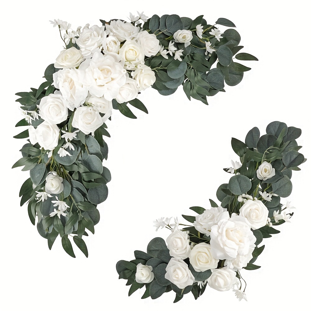 2pcs Flores Arco Boda Artificial Guirnalda Flores Rosas - Temu Chile