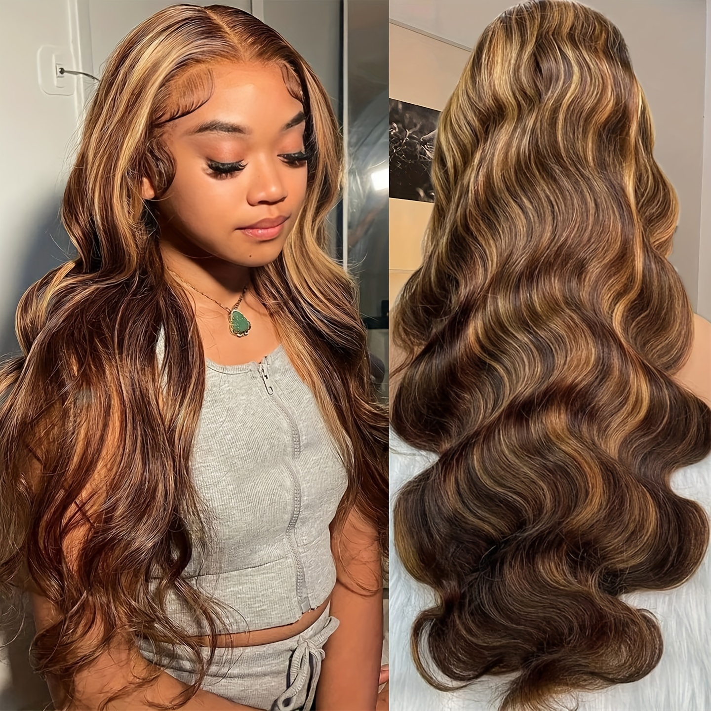 Lace front 2025 wig color 27