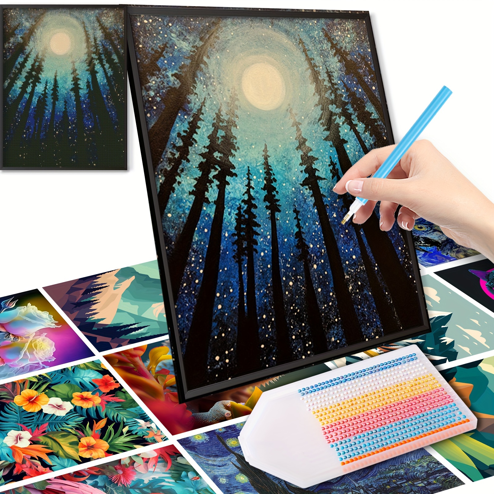 Diy 5d Diamond Painting Kit For Adults Beginners Starry Sky - Temu