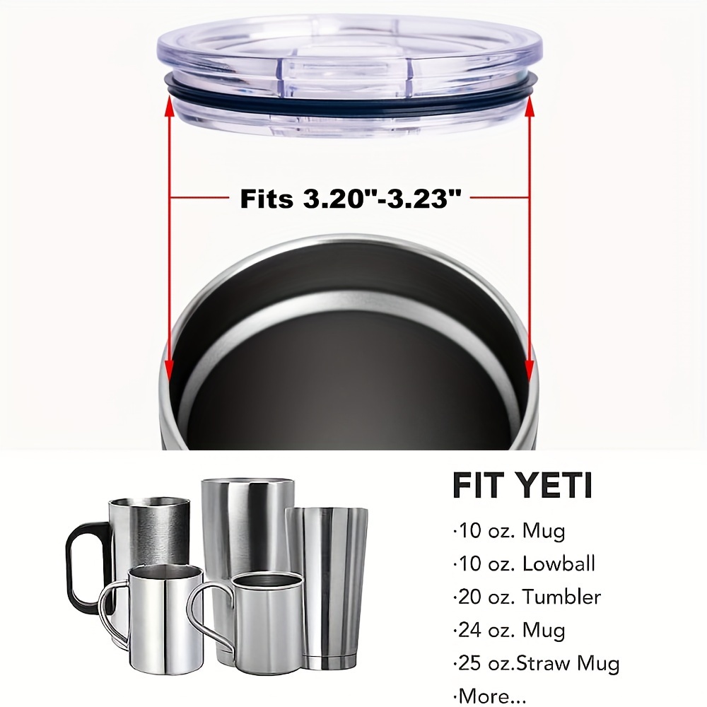Fits Yeti Top Replacement 20 oz Splash Spill Proof Lid for