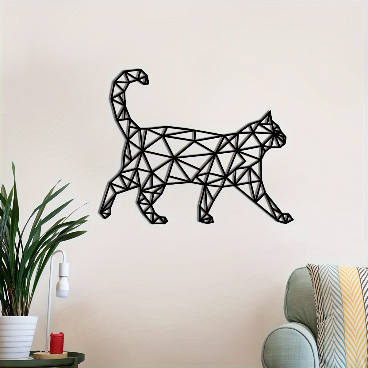 Cat Metal Wall Art Sculpture Decorations Wall Sculpture Temu