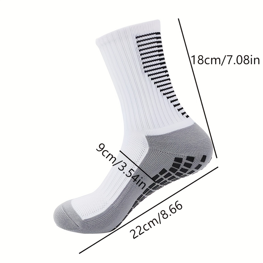 1set Outdoor Sports Thick Gel Cushioned Mid-calf Football Socks With Towel  Sole+ Sock Sleeve+ Shin Guards