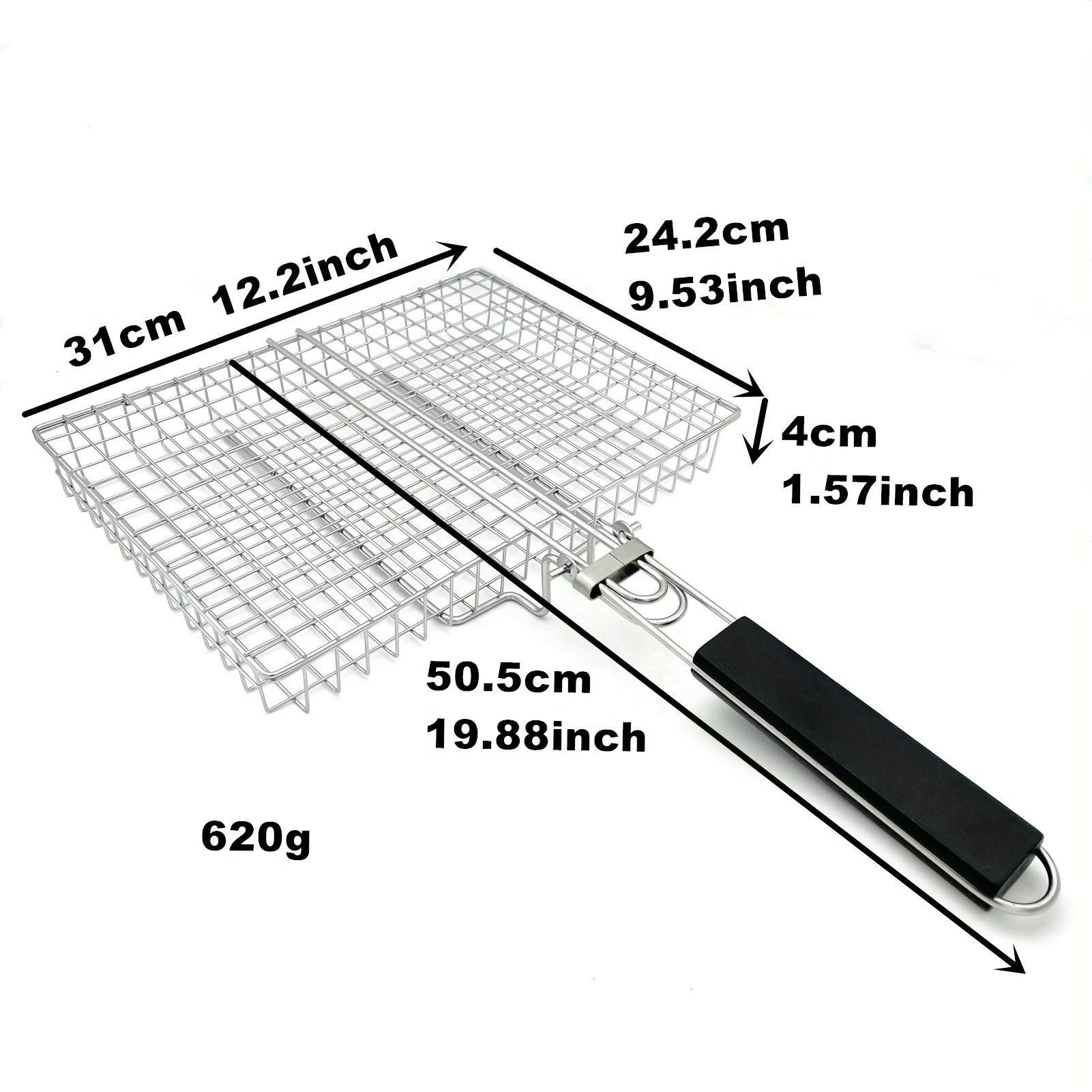Stainless Steel Foldable And Thickened Barbecue Net Rack - Temu