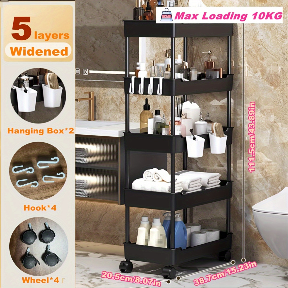 Bathroom Toiletries Shelf Countertop Storage Shelf Small - Temu