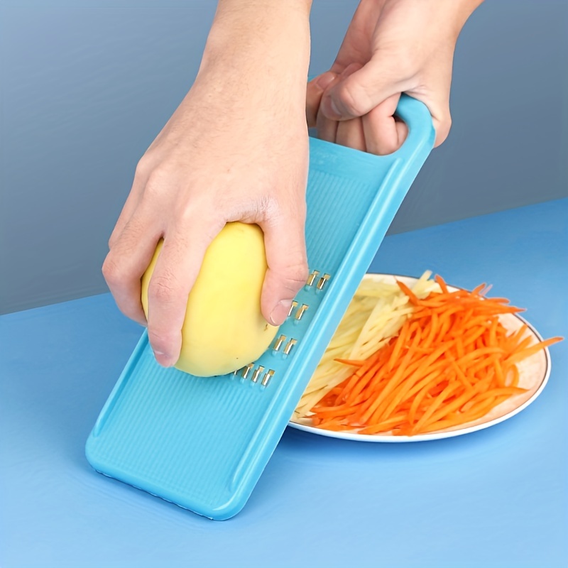 1pc Blue Potato Cucumber & Carrot Grater Kitchen Cutting Tool