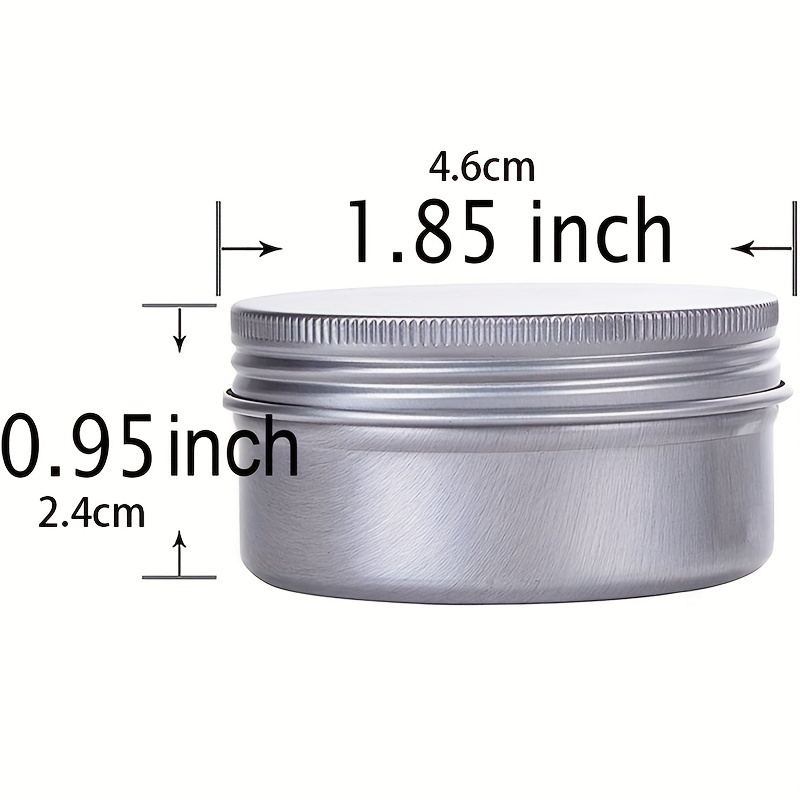 Metal Round Tins Aluminum Tin Cans Jar Refillable Containers - Temu