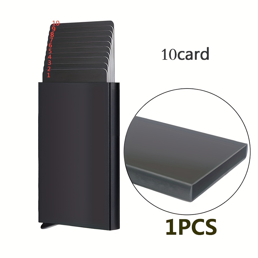 Anti-theft Id Credit Card Holder Porte Carte Thin Aluminium Metal