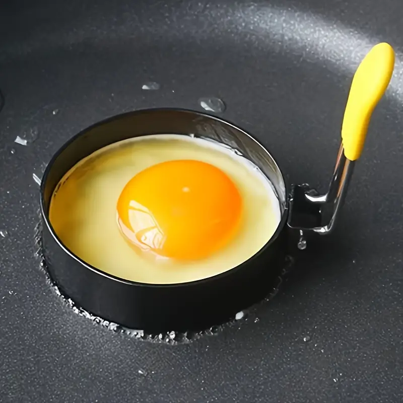 2/4pcs, Egg Mold, Egg Ring Molds, Fried Egg Mold, DIY Fried Egg Mold,  Creative Egg Mold, Kawaii Egg Mold, Egg Ring Molds For Cooking, Metal Ring  Mold