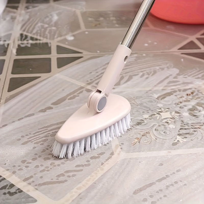 Floor Cleaning Brush With Adjustable Long Handle Floor Scrub - Temu