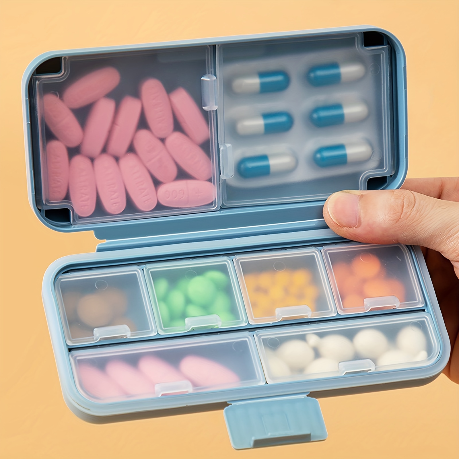 1PC Pill Bottle Organizer Medicine Storage Bag Medication Travel