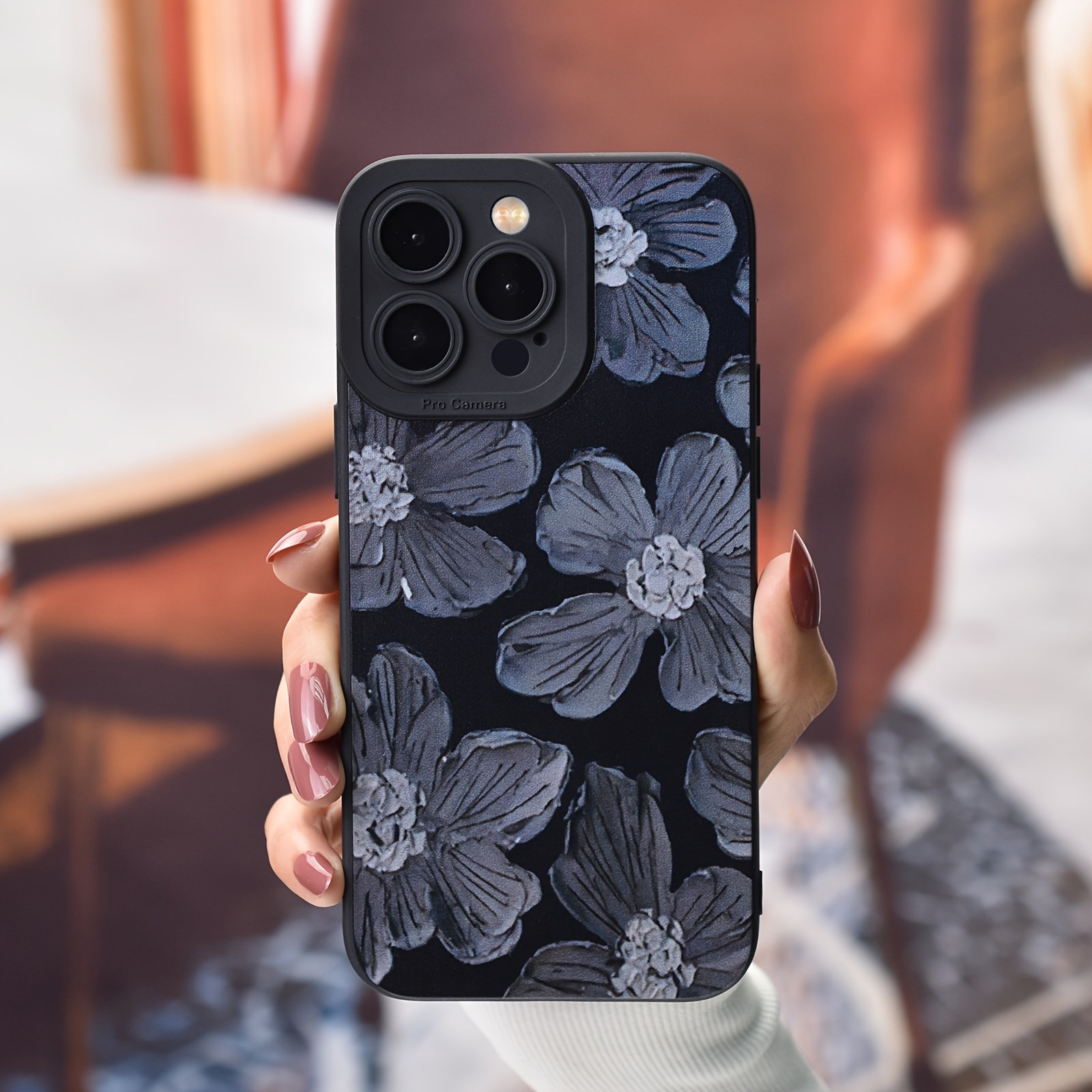 Flower Pattern Design Shockproof Slim Protective Cove Anti - Temu