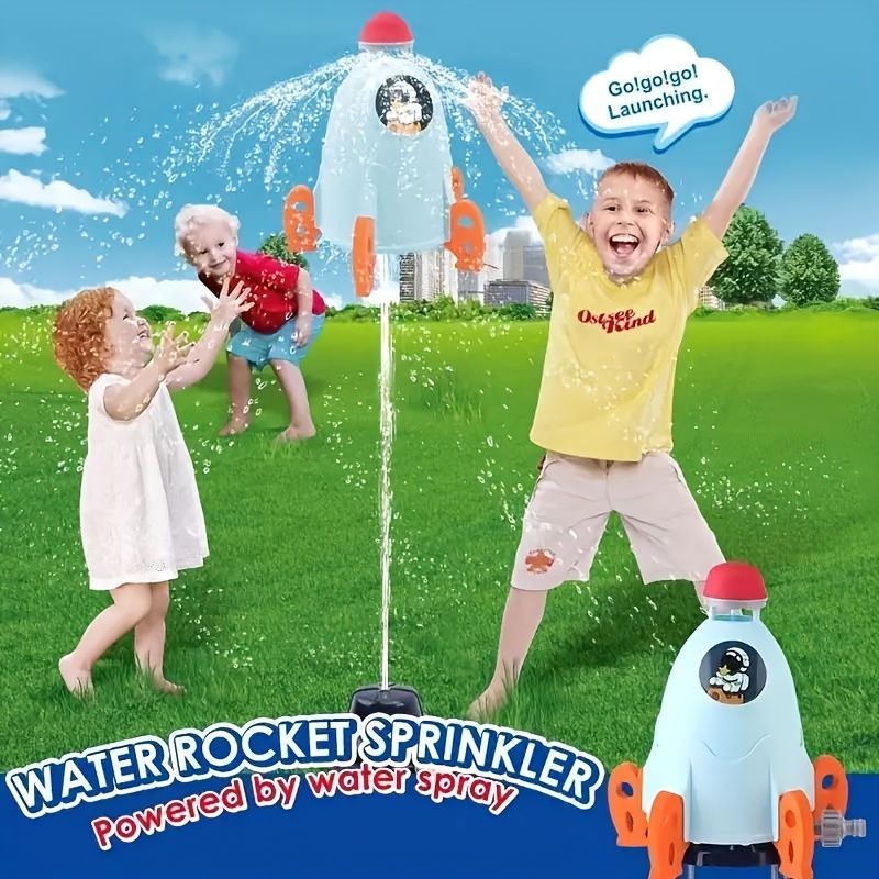 Jouets Sprinkler, Jouets de Pulvérisation d'eau, Arroseur à Fusée, Jouets  Sprinkler Rotatives, Jouet Arroseur d'été pour Enfants
