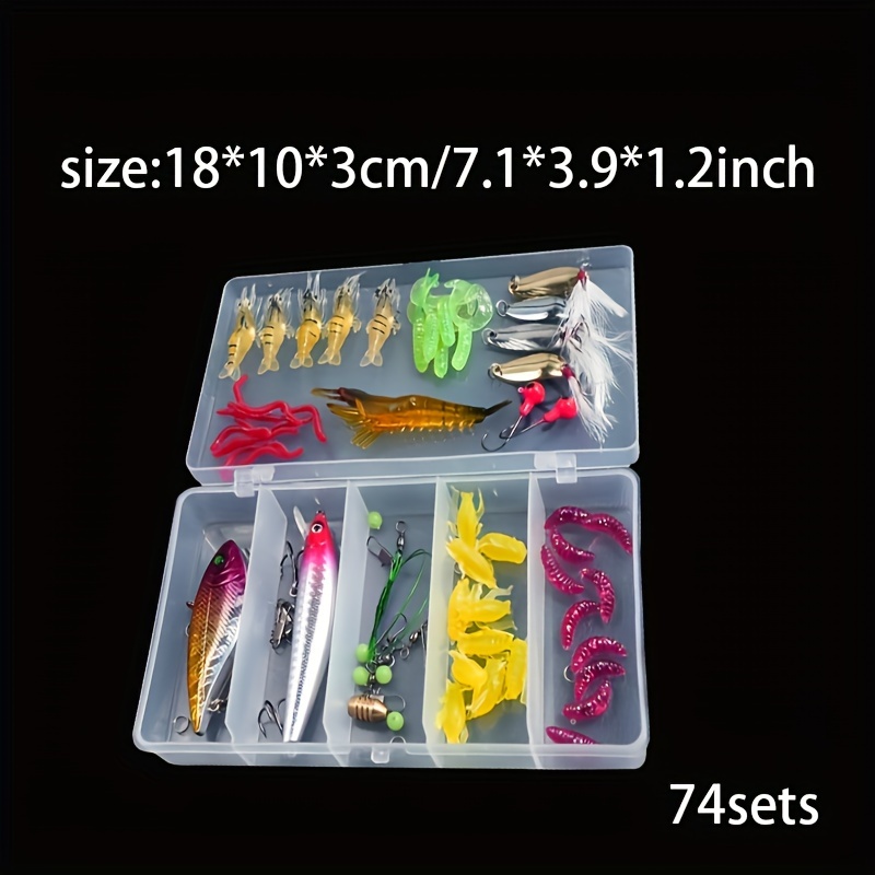 44pcs Fishing Lures Set With Tackle Box Including - Temu New Zealand