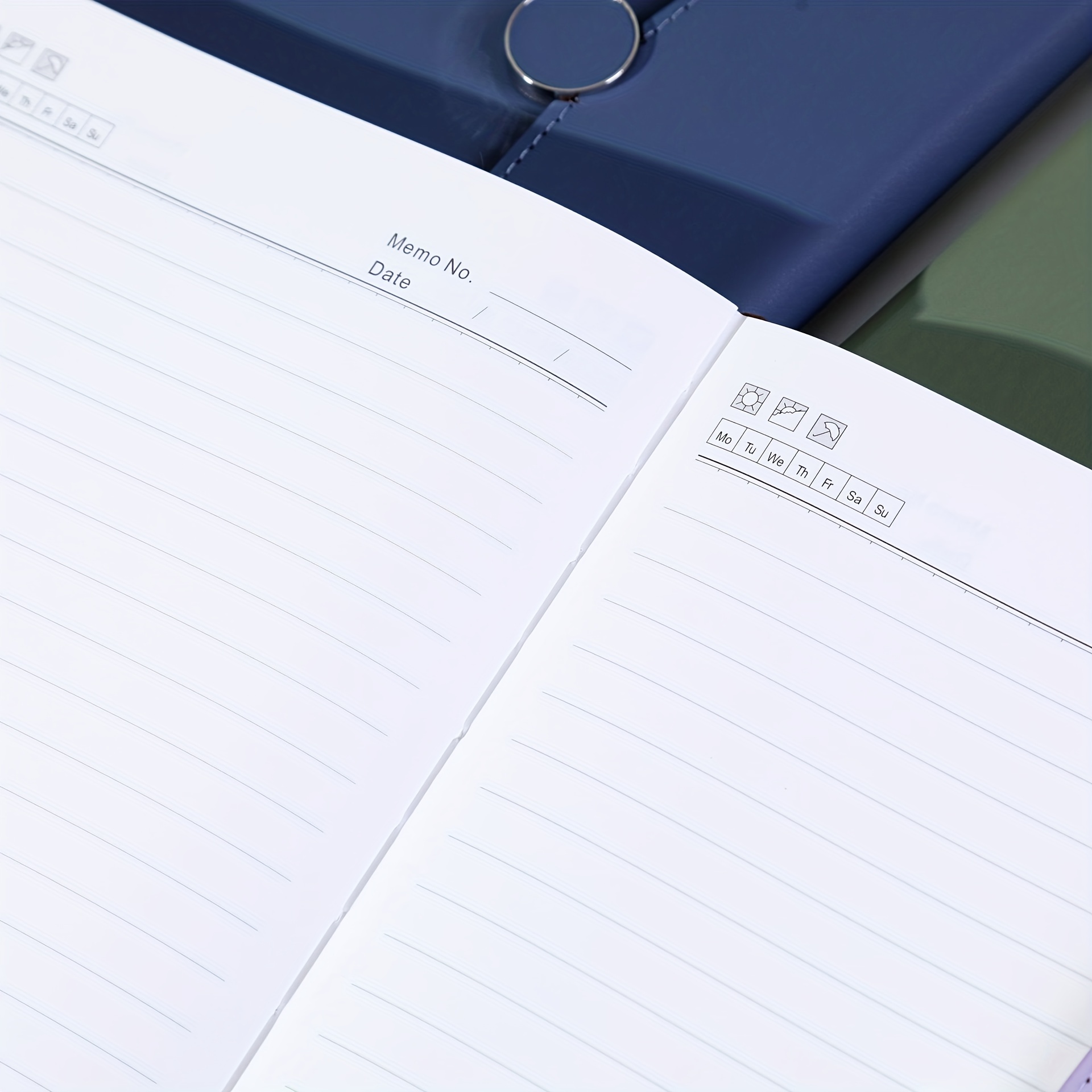 Retro PU Leather Business Notebook Magnetic Buckle Budget Planner