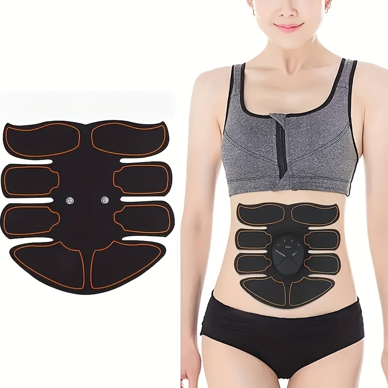 EMS Abdominal Toning Belt Abdominal Toning Belt Workout Portable Ab  Stimulator Home Office Fitness Workout Equipment For Abdomen Black