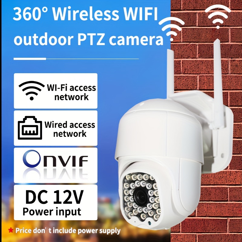 Camera Surveillance WiFi Exterieure, 360 PTZ Caméra de Surveillance sans Fil,  Vision Nocturne Couleur 1080p, Audio Bidirectionnel, étanche, Détection de  Mouvement, Application PC et Téléphone : : High-Tech
