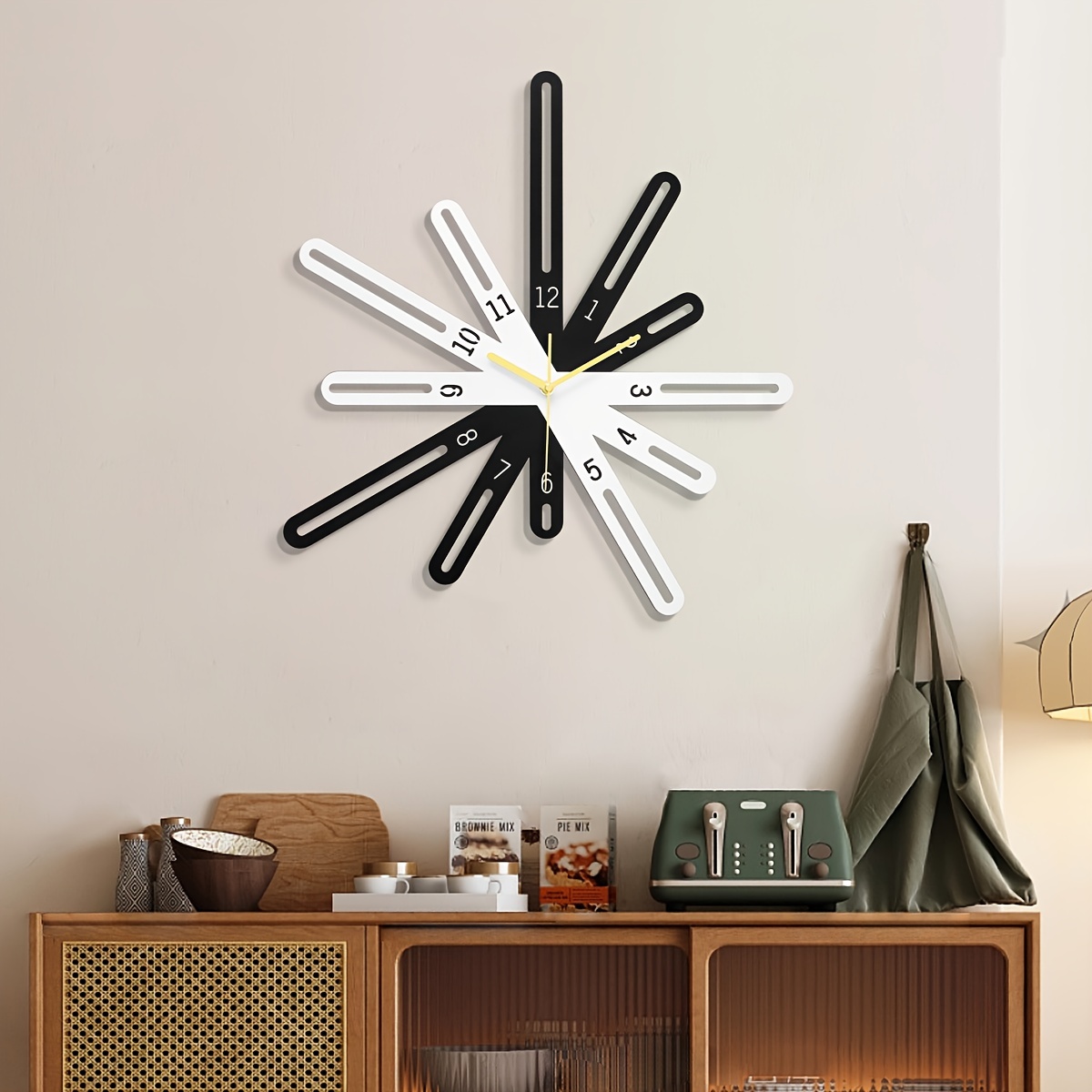 Reloj de pared de tomate, reloj de pared para cocina, funciona con pilas,  reloj de pared decorativo para sala de estar, dormitorio, 12 pulgadas