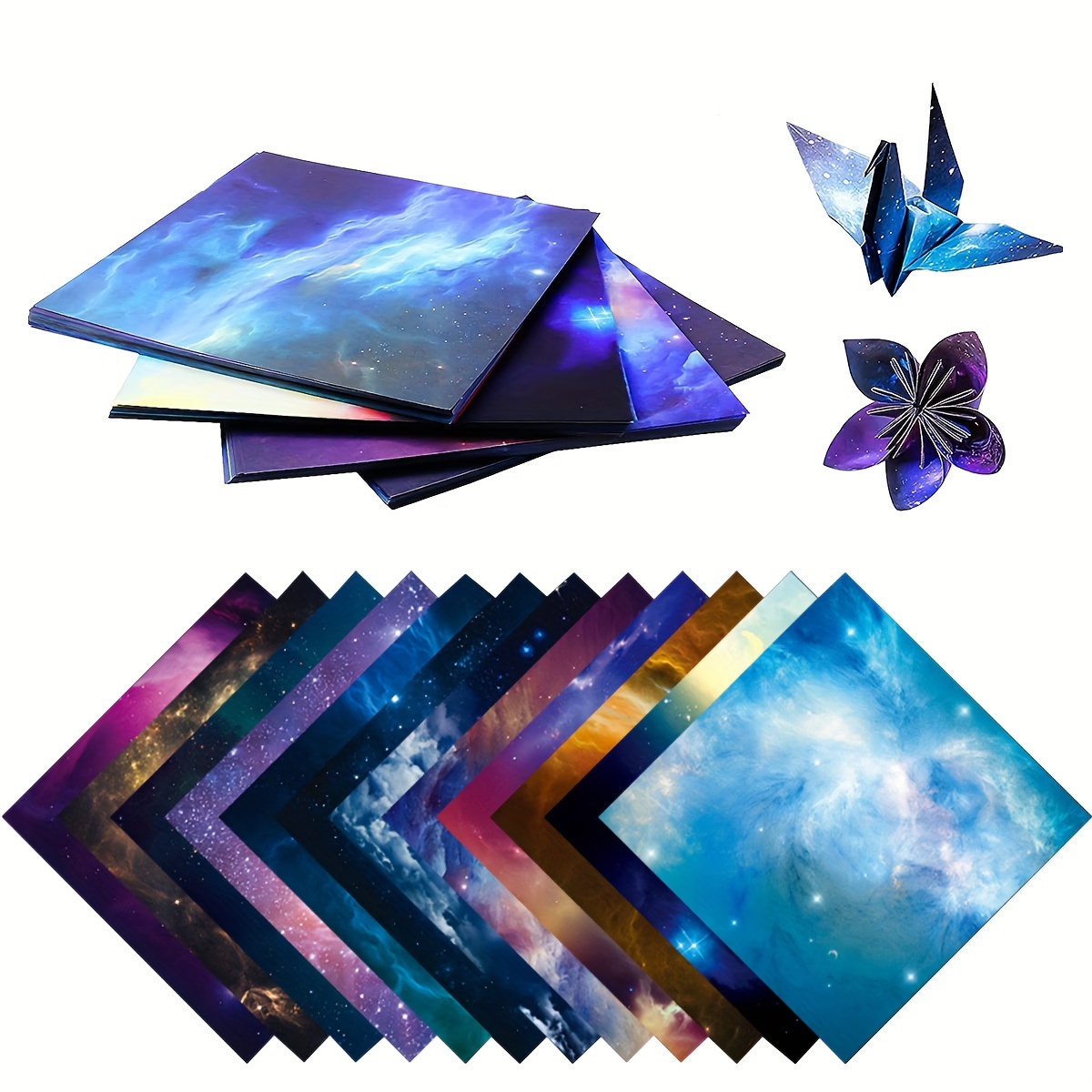 Origami Paper Colored Double Sided Printed Scrapbook Paper Square Galaxy  Outer Space Easy Folding Art Craft Paper For Kids Adults School - Temu  Hungary