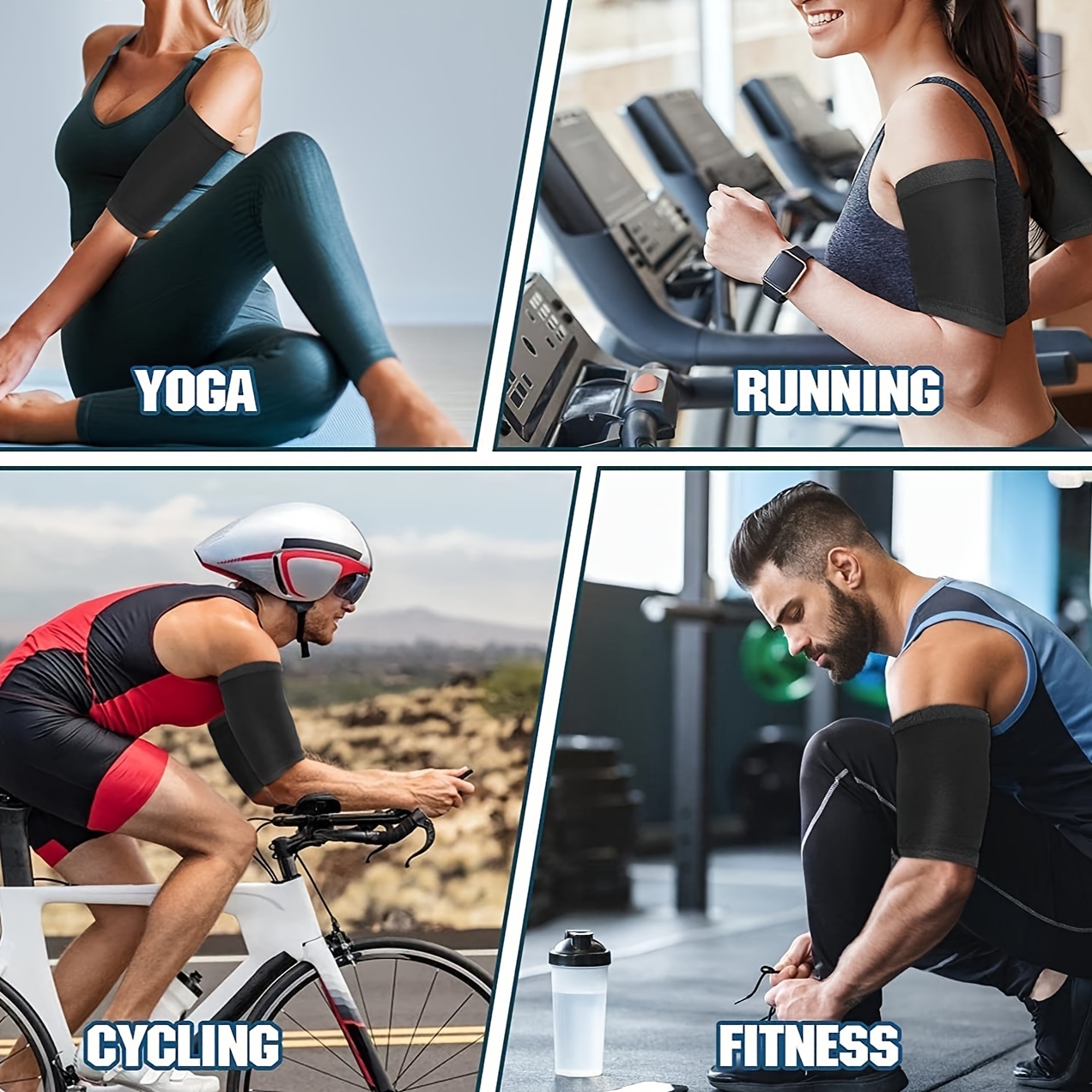 Women's Arm Trimmers Sauna Sweat Bands Compression Sleeves