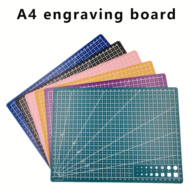 A5 A4 A3 Leather Craft Cutting Mat Board Engraving Soft Pad Craft Quilting  Grid