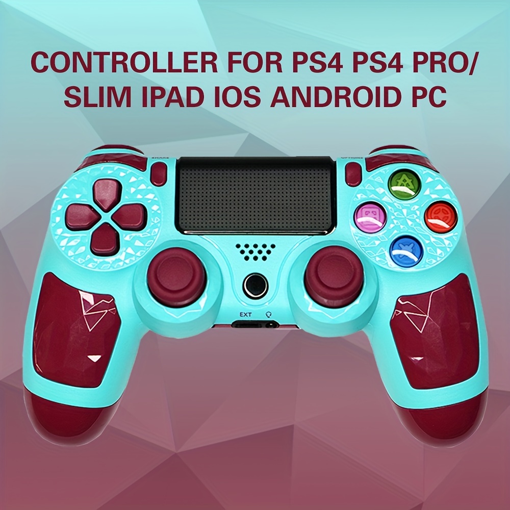 Controller For PS4 Compatible For Playstation 4 PS4 / PS4 Pro / PS4  Slim/iPhone /iPad/iOS/Android/ PC, Replacement For PS4 Controller With Dual  Vibration/6-Axis Gyro/3.5mm Audio Jack/Touch Pad For PS4